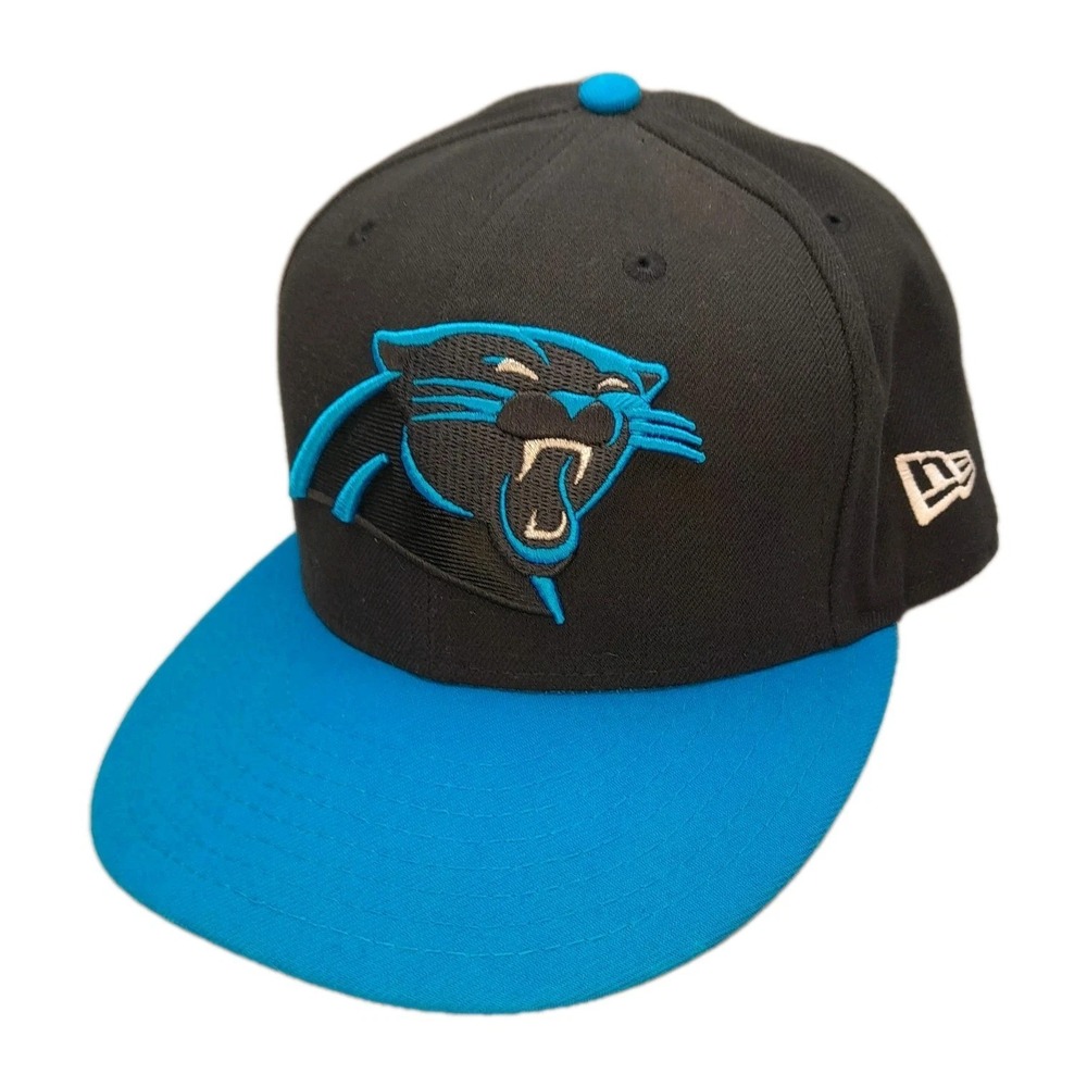 New‎ Era Carolina Panthers 59Fifty Fitted Hat Size 7 3/8 NFL Cap Football